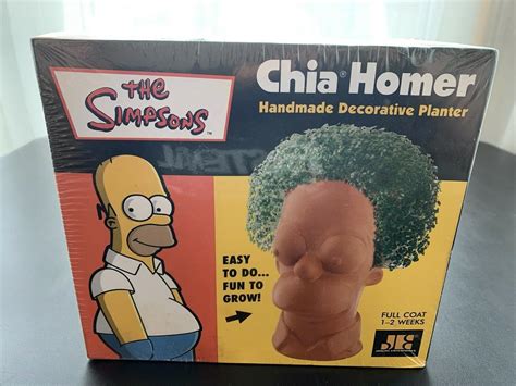 Simpsons Homer Simpson Chia Pet ~ New Factory Sealed | #2068436320