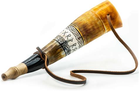 Amazon.com: Viking War Blowing Horn Trumpet with Leather Strap ...