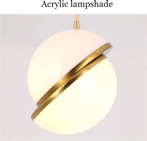 AHUJA INTERNATIONAL Pendant Light Fixtures,Ball Glass Lamp Shade Nordi