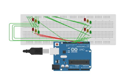 Image result for How to Make Traffic Light in Tinkercad Using Code