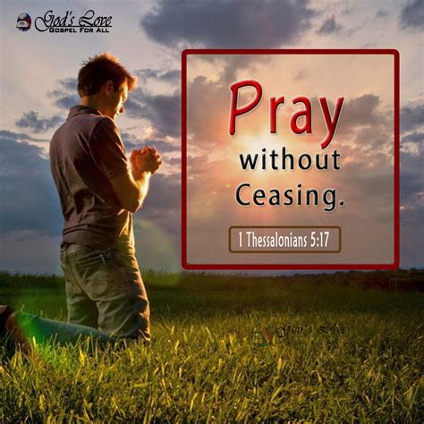 1 Thessalonians 5:17 :: God's Love Ministries - Today's Promise