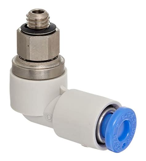 KSL06-M6 SMC | SMC KSL Series Elbow Threaded Adaptor, M6 Male to Push ...