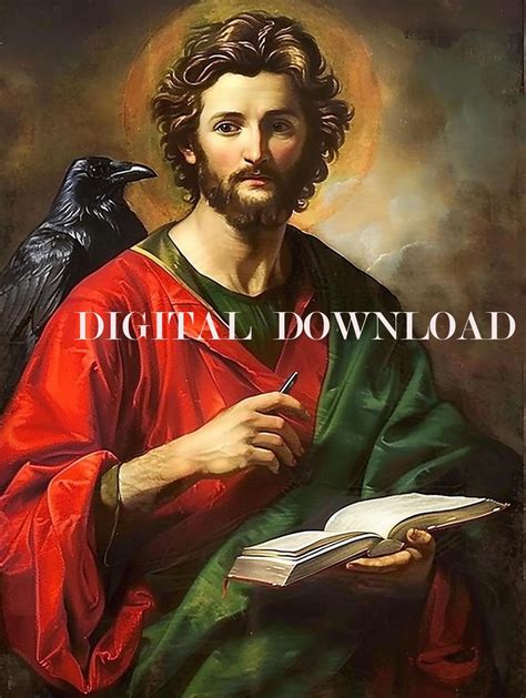 Saint John the Evangelist Apostle Religious Art DIGITAL DOWNLOAD - Etsy