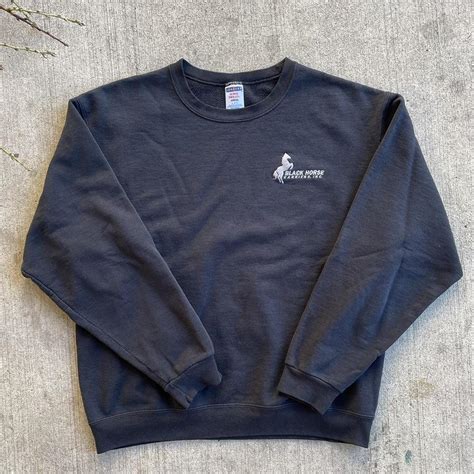 Black horse carriers inc. crewneck Good condition... - Depop