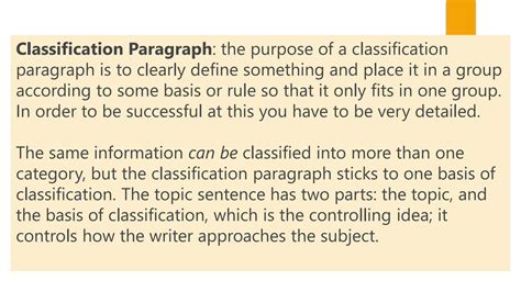 Image result for Classification Paragraph