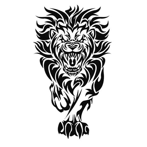 Simply Inked Hunting Lion Semi-Permanent Tattoo Designer Semi-Permanent ...