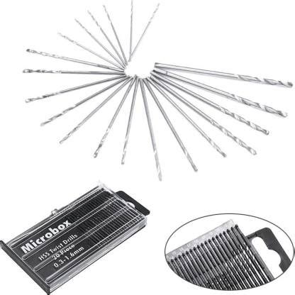 uptodateprouducts 1 Set 20pcs 0.3-1.6mm Mini Drill Bit Micro HSS Twist ...