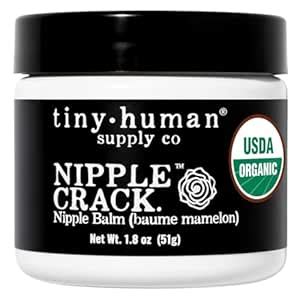 Nipple Crack Nipple Balm 1.8oz, Organic Lanolin Free Breastfeeding ...