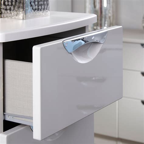 Stanford - Kneehole Dressing Table, High Gloss | Lowest Price