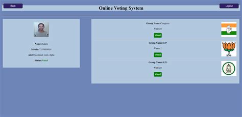 Image result for E Voting System Using HTML