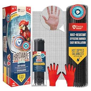 Hardware Cloth 1/4 inch 48" x 100 ft Mesh - 23 Gauges Black Vinyl ...