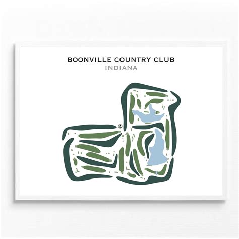 Buy the best printed golf course Boonville Country Club, Indiana