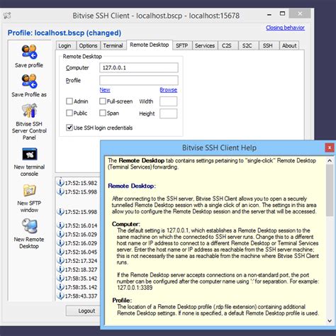 Image result for Bitvise SSH Client