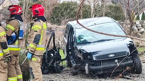 Wypadek w Limanowej: Samochód uderzył w budynek - Limanowa.in