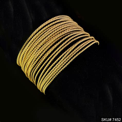 Gold Plated Multi Layer of Twisted Wire of Cuff SKU7452 – Soku Creation