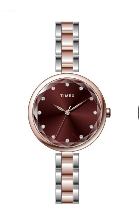 Timex Women Maroon Dial Analog Watch - TWEL21702 – KRISHNA WATCH COMPANY