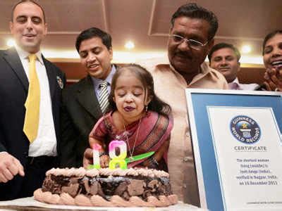 18-year-old Jyoti Amge is declared the shortest woman in the world ...