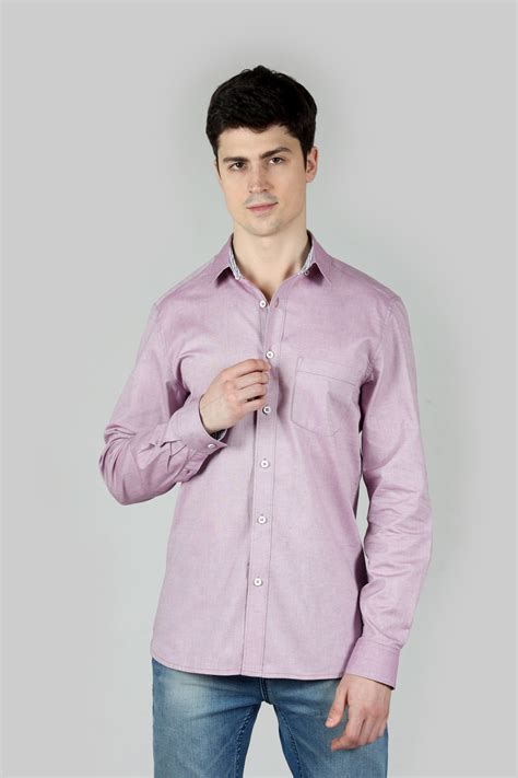 Buy Men's Mauve Shirt Online | OZMOD