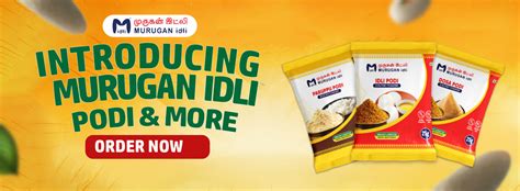 Murugan Idli | Authentic South Indian Podi,Savories & Sweets