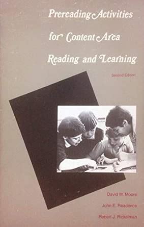Prereading Activities for Content Area Reading and Learning (Reading ...