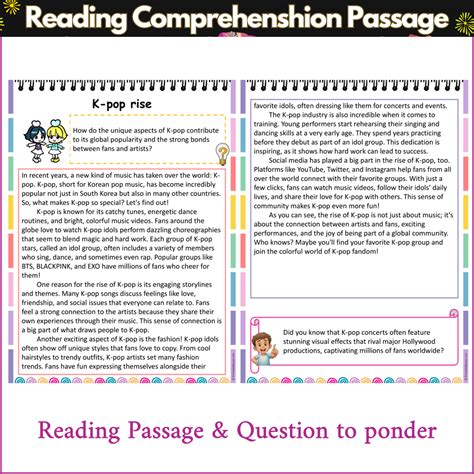 K-pop rise | Reading Comprehension Passage and Questions – PrintableBazaar