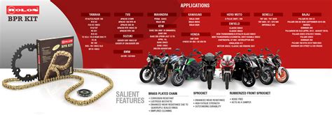 APACHE RTR 200 4V ROLON BRASS CHAIN SPROCKET KIT – SPARIFY