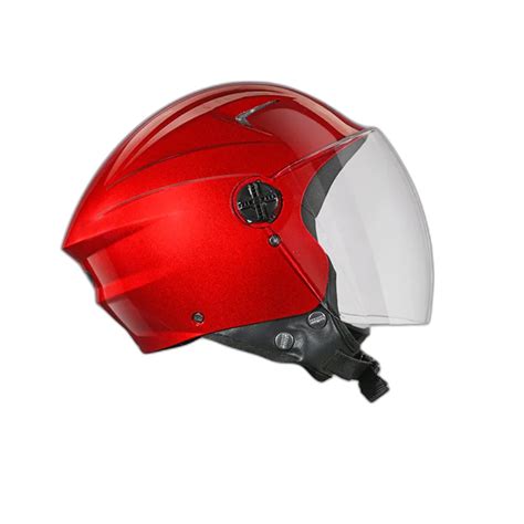 STUDDS Ray Super Cherry Red Half Face Helmet – Sparkly Helmets