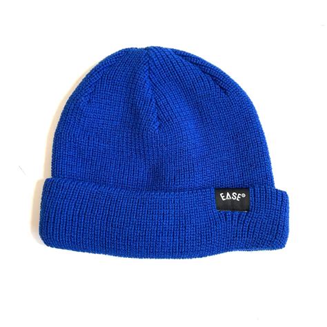EASE LOGO BEANIE - BLUE | REVERSE STORE