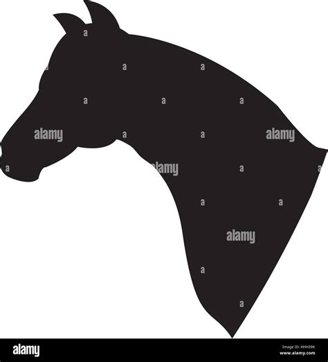 horse animal farm in the field vector illustration design Stock Vector ...