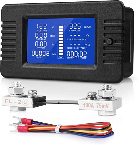 MNJMotor DC Multifunction Battery Monitor Meter, 0-200V India | Ubuy