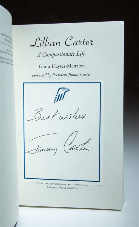 Lillian Carter: A Compassionate Life - The First Edition Rare Books