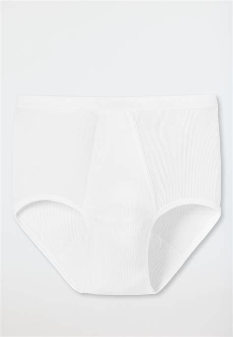 Slip mit Eingriff Doppelripp weiß - Original Classics | SCHIESSER