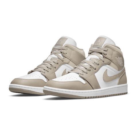 JORDAN BRAND AIR JORDAN 1 MID COLLEGE GREY/LIGHT BONE-WHITE 21HO-I ...