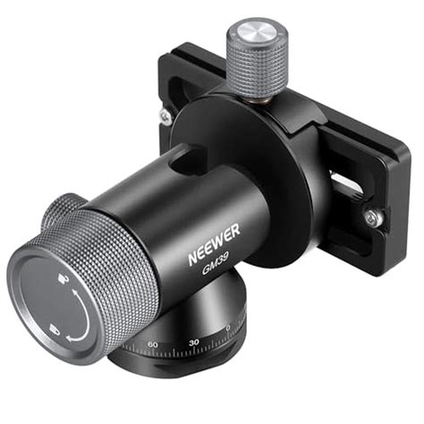 Tripod Head | NEEWER GM39 360 Pan 90 Tilt Metal Low Profile Monopod ...