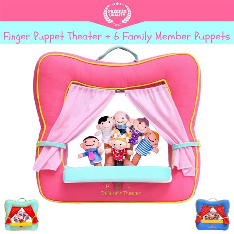 BETTERLINE Finger Puppet Theater Stage by Better Line - Set Includes 6 ...