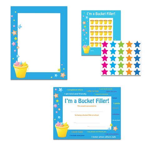 Bucket Filler Classroom Theme Set - Student Certificates, Border Paper ...