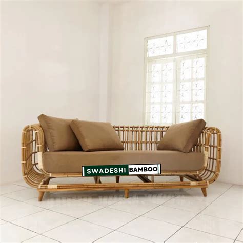 Handmade Rattan cane Sofa 3 seater I Cane Outdoor/Indoor/ living Room ...