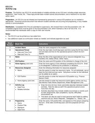 Image result for Example of ICS 214