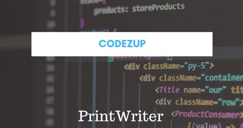 Image result for PrintWriter Java