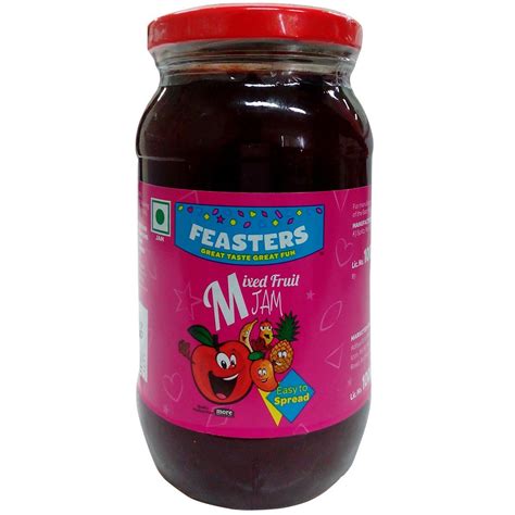 Feasters Jam - Mixed Fruit, 500g Jar : Amazon.in: Grocery & Gourmet Foods