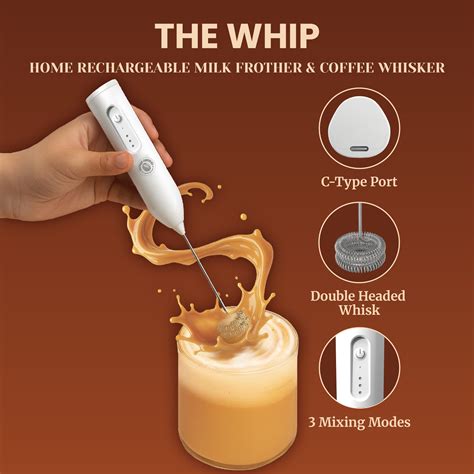 The Whip | Home USB Rechargeable Milk Frother & Coffee Whisker