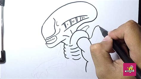 Xenomorph Drawing Tutorial 的图像结果