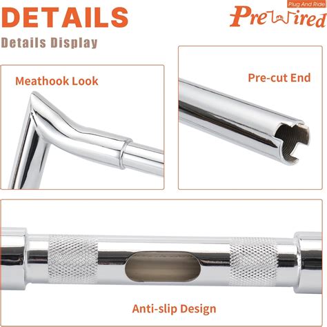 Prewired 16 Inch Rise 1-1/4 Inch Meathook Ape Hangers India | Ubuy