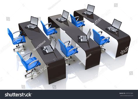 Computer Room Design Information Related Classroom Stock Illustration ...