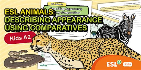 ESL Animals: Appearance Comparatives Activity