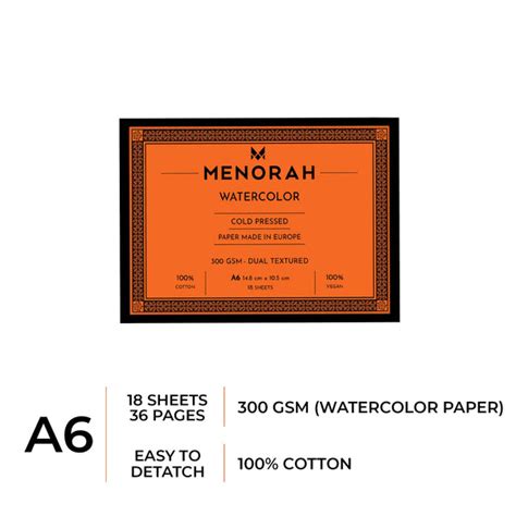 Buy Watercolor Papers For Painting, 300 GSM paper 100% Cotton ...