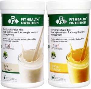 FIT HEALTH NUTRITION Shake Mango Flavour 500G & Shake Kulfi Flavour ...
