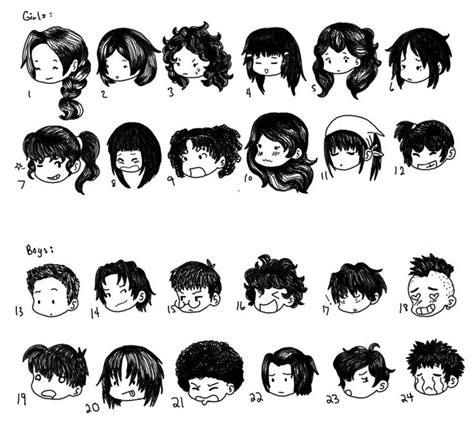 chibi hairstyles long