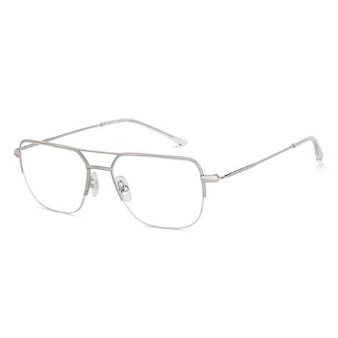 Shop online for Silver Transparent Half Rim Square John Jacobs Supreme ...