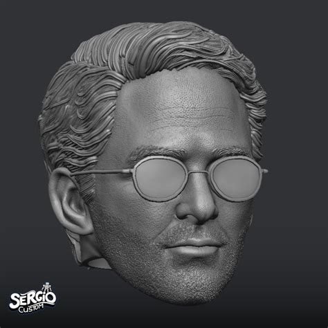 👓 Matt Murdock Glasses: Born Again - 1/12 Scale Head Sculpt・ STL File ...